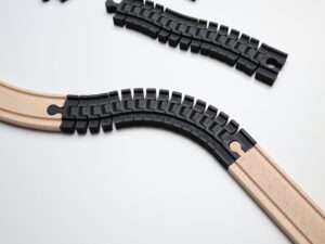 Flexibles Gleis für Brio | IKEA-Lillabo Holzeisenbahnen 3er SET SCHWARZ